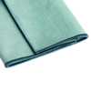 The Studio Napkin Collection Plain hem, Hemstitch & Scallop Napkins Aqua Blue
