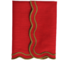 The Studio Napkin Collection Plain hem, Hemstitch & Scallop Napkins Burgundy Anna Double Wavy