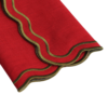 The Studio Napkin Collection Plain hem Hemstitch & Scallop Napkins Burgundy Anna Double Wavy