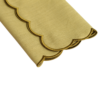 The Studio Napkin Collection Plain hem Hemstitch & Scallop Napkins Chartreuse