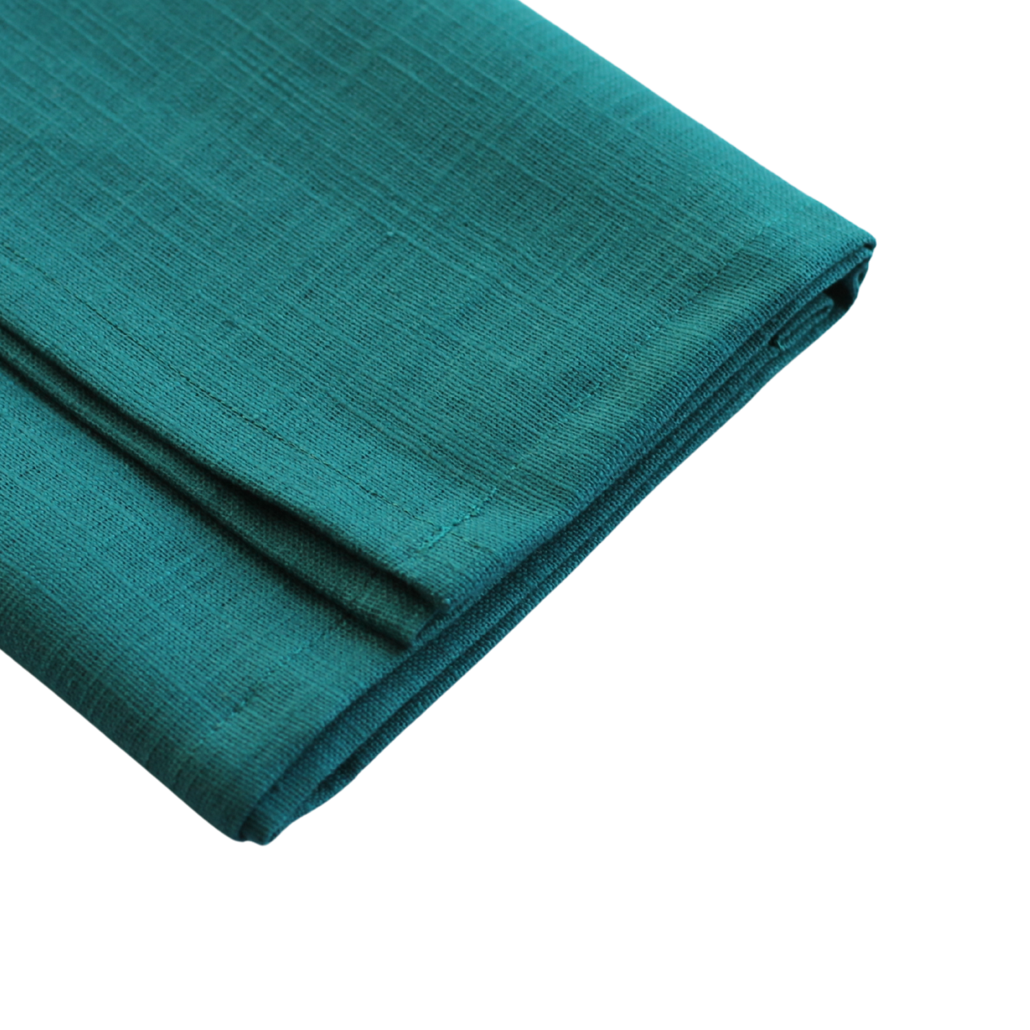 The Studio Napkin Collection Plain hem, Hemstitch & Scallop Napkins Deep Teal