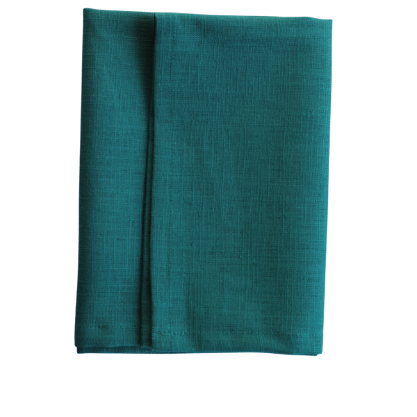 The Studio Napkin Collection Plain hem, Hemstitch & Scallop Napkins Deep Teal