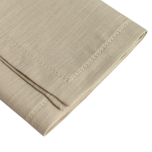 The Studio Napkin Collection Plain hem, Hemstitch & Scallop Napkins Natural Hemstitch