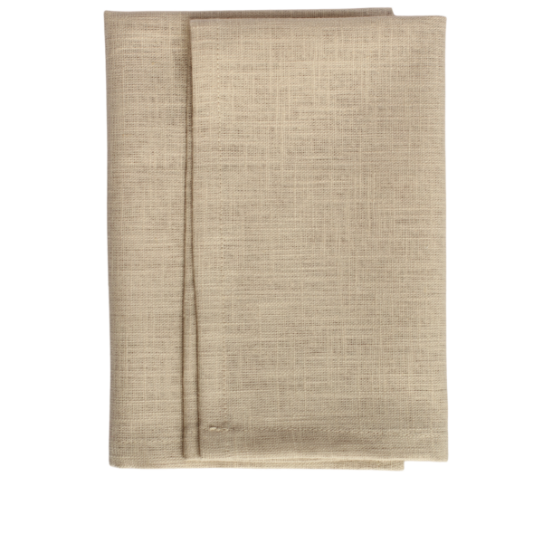 The Studio Napkin Collection Plain hem, Hemstitch & Scallop Napkins Natural Plain hem