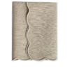 The Studio Napkin Collection Plain-hem, Hemstitch & Scallop Napkins - Natural single wavy