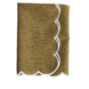 The Studio Napkin Collection Plain-hem, Hemstitch & Scallop Napkins Olive Green