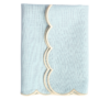 The Studio Napkin Collection Plain-hem, Hemstitch & Scallop Napkins Pale Blue