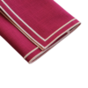 The Studio Napkin Collection Plain hem, Hemstitch & Scallop Napkins Pomegranate