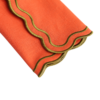 The Studio Napkin Collection Plain hem, Hemstitch & Scallop Napkins Rust