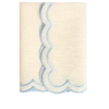 The Studio Napkin Collection Plain-hem, Hemstitch & Scallop Napkins scallop double Cream