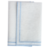 The Studio Napkin Collection Plain hem, Hemstitch & Scallop Napkins Ivory double square