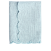 The Studio Napkin Collection Pale Blue Single Scallop blue
