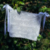 Nottingham Lace Welcome to our Wedding Sign
