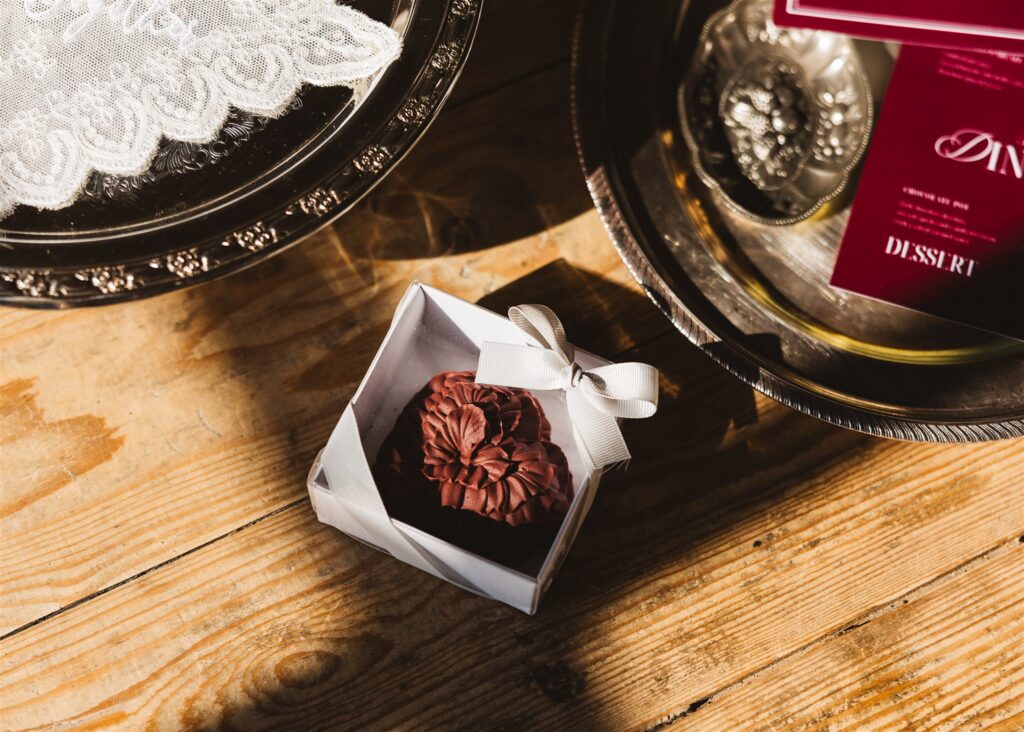 A Modern Wedding Tablescape with Heirloom Lace Accessories