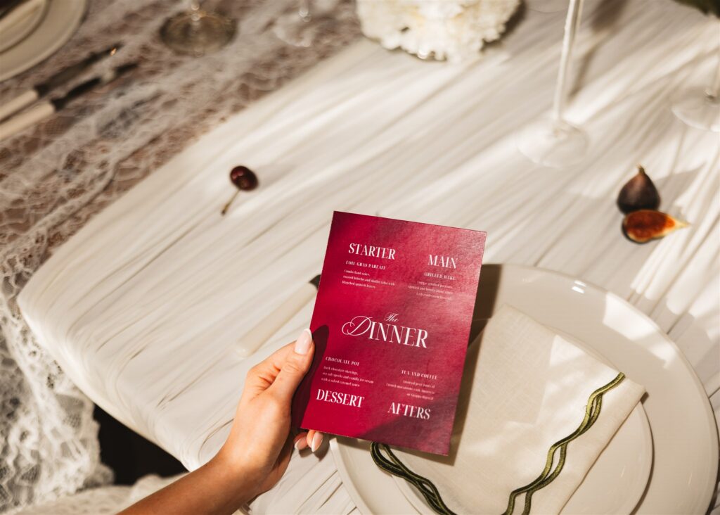 A Modern Wedding Tablescape with Heirloom Lace Accessories