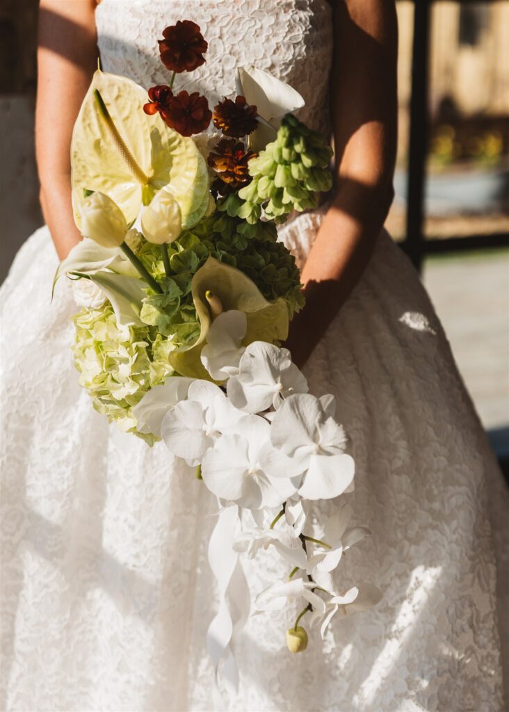 A Modern Wedding Tablescape with Heirloom Lace Accessories