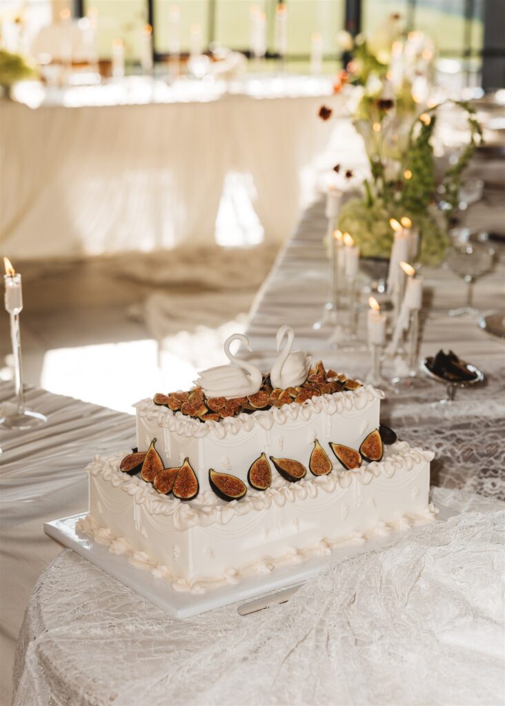A Modern Wedding Tablescape with Heirloom Lace Accessories
