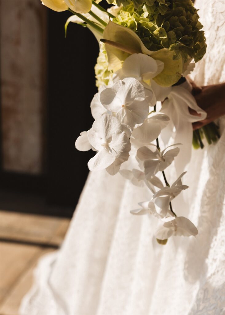 A Modern Wedding Tablescape with Heirloom Lace Accessories