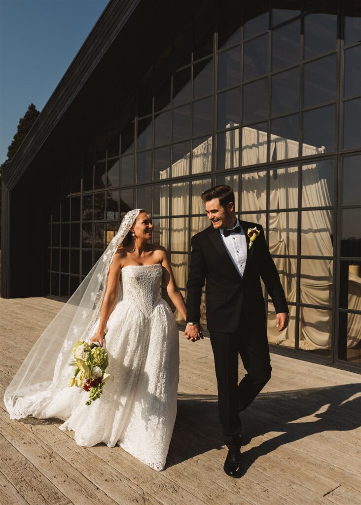 A Modern Wedding Tablescape with Heirloom Lace Accessories