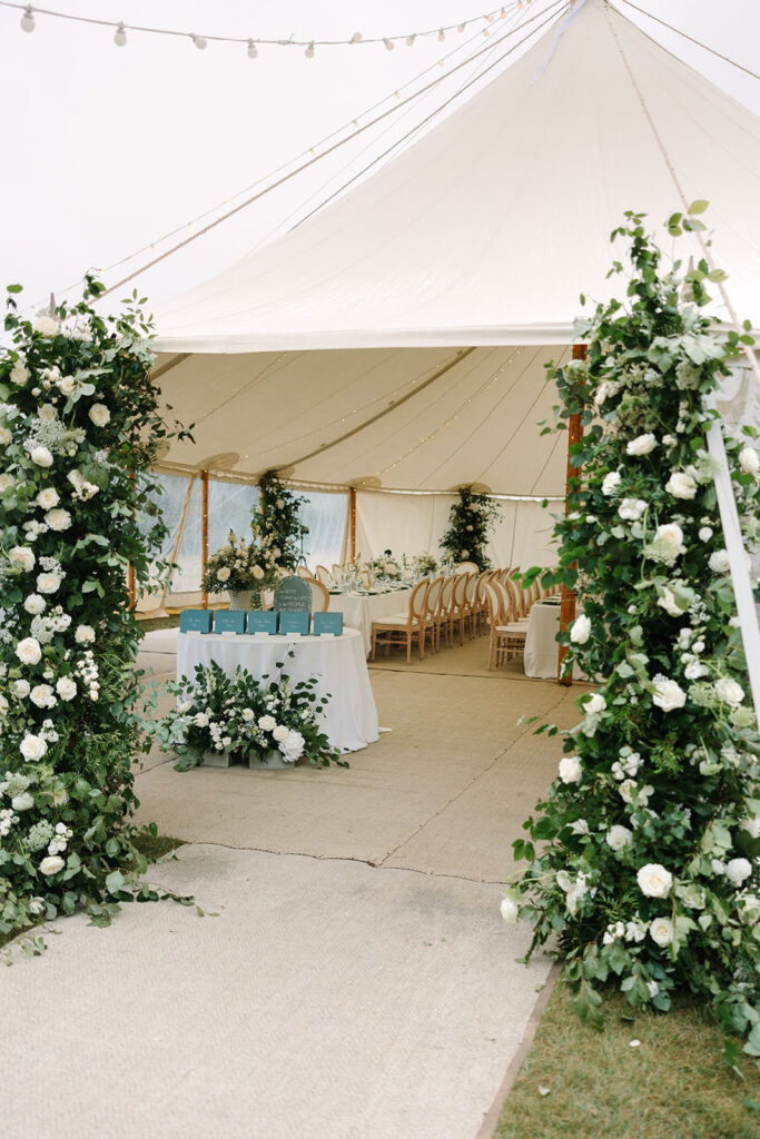 Custom Wedding Napkins for a Romantic Country House Wedding at Findon Place