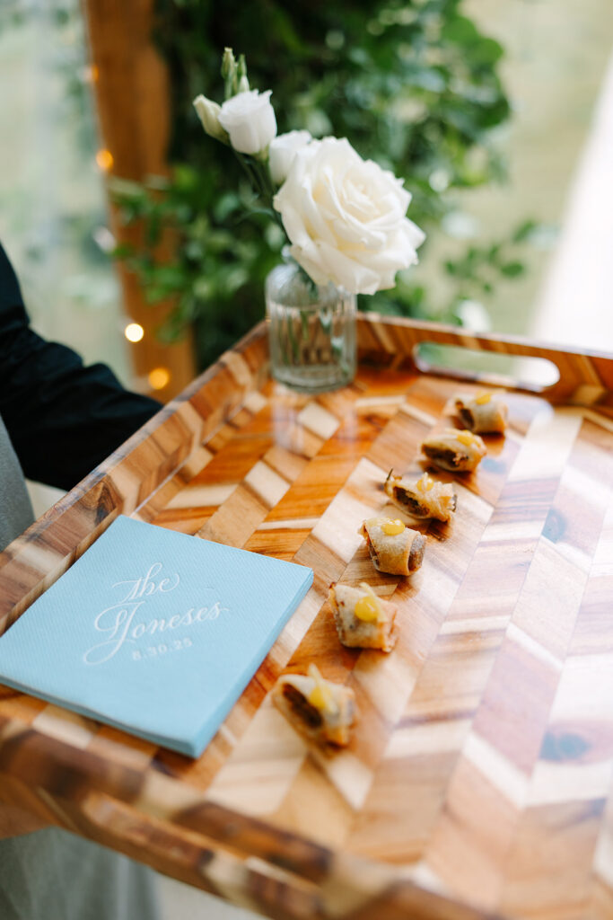 Custom Wedding Napkins for a Romantic Country House Wedding at Findon Place