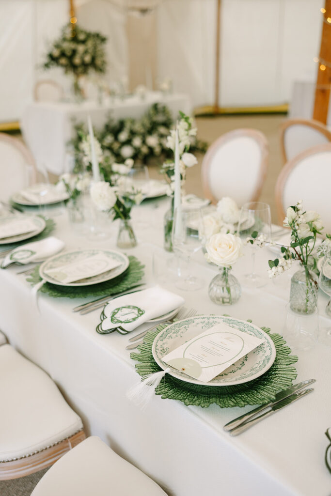 Custom Wedding Napkins for a Romantic Country House Wedding at Findon Place