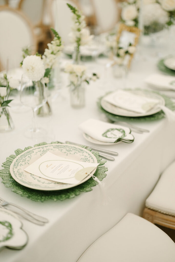 Custom Wedding Napkins for a Romantic Country House Wedding at Findon Place