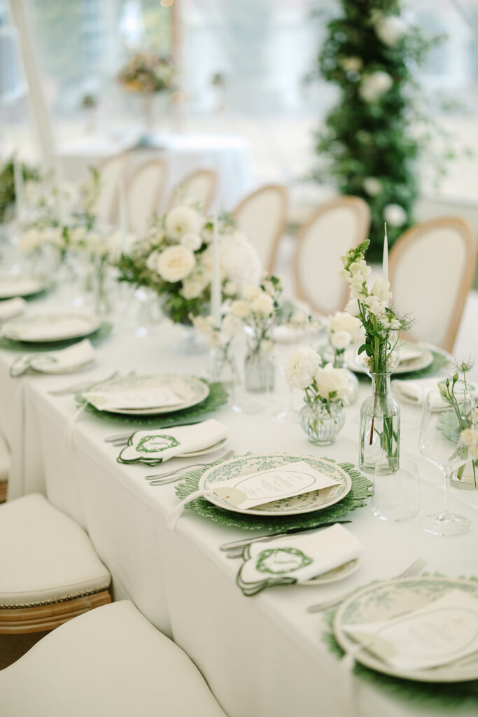 Custom Wedding Napkins for a Romantic Country House Wedding at Findon Place