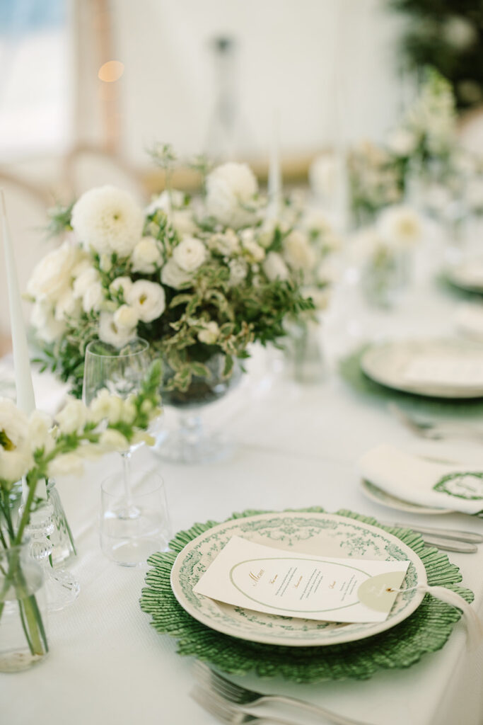 Custom Wedding Napkins for a Romantic Country House Wedding at Findon Place