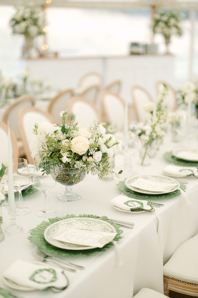 Custom Wedding Napkins for a Romantic Country House Wedding at Findon Place