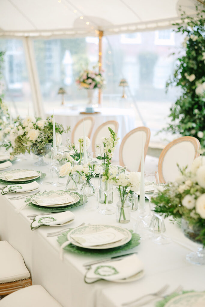Custom Wedding Napkins for a Romantic Country House Wedding at Findon Place