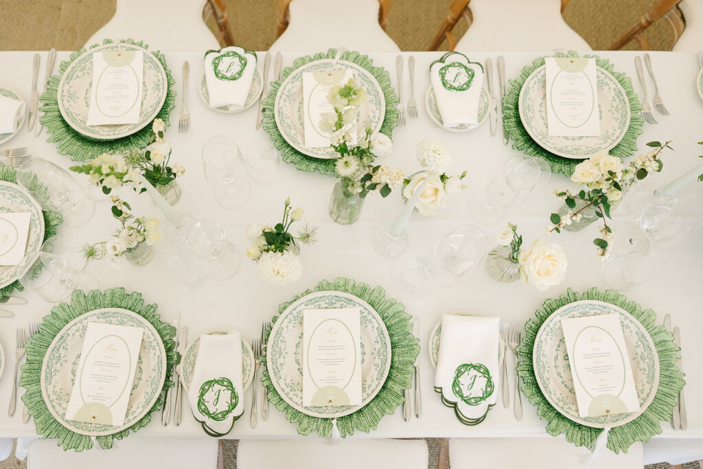 Custom Wedding Napkins for a Romantic Country House Wedding at Findon Place