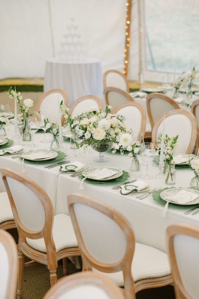 Custom Wedding Napkins for a Romantic Country House Wedding at Findon Place