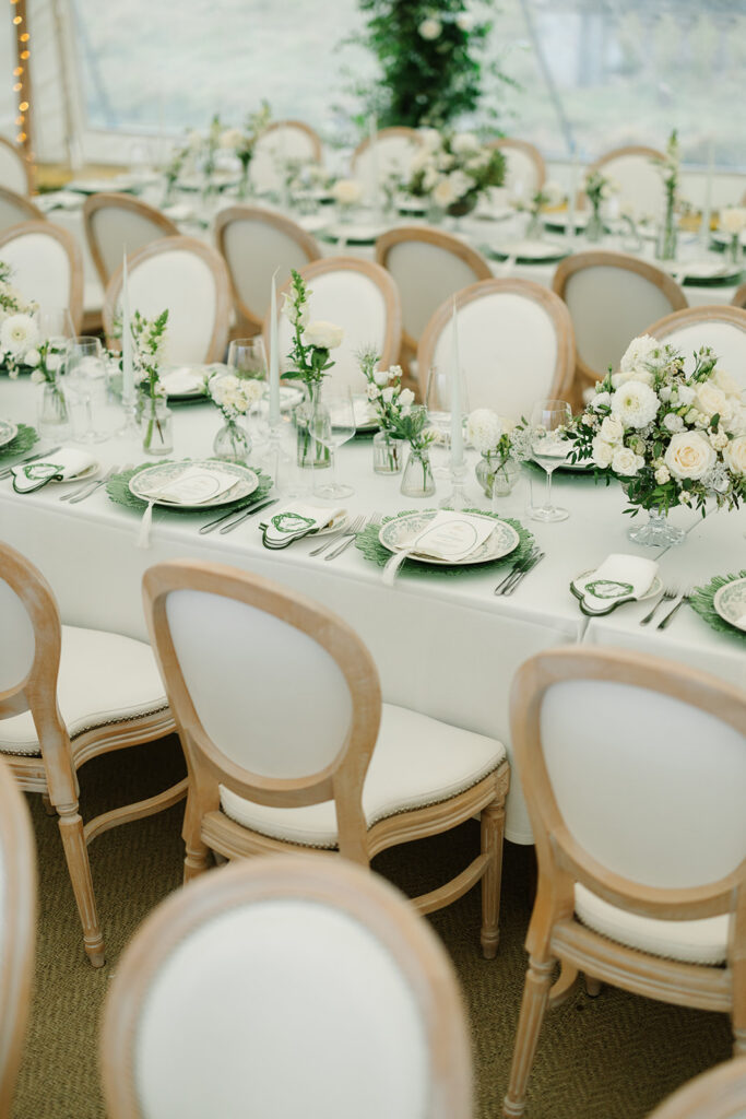 Custom Wedding Napkins for a Romantic Country House Wedding at Findon Place