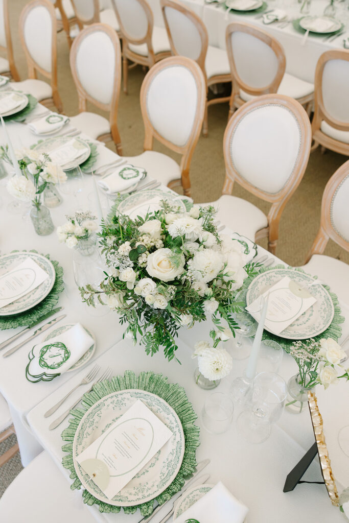 Custom Wedding Napkins for a Romantic Country House Wedding at Findon Place