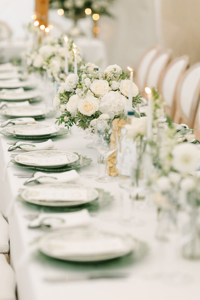 Custom Wedding Napkins for a Romantic Country House Wedding at Findon Place