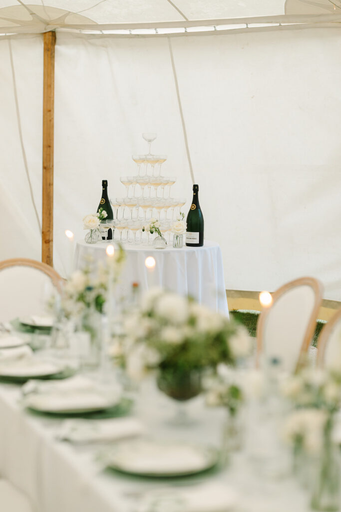 Custom Wedding Napkins for a Romantic Country House Wedding at Findon Place