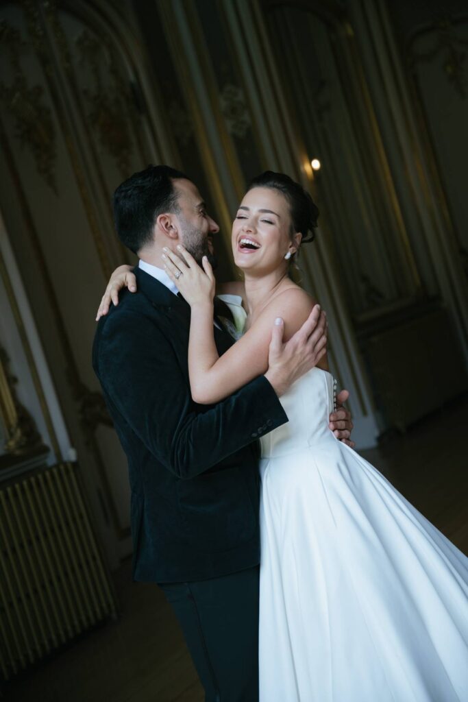 Luxury Green & White Wedding Inspiration at Harlaxton Manor
