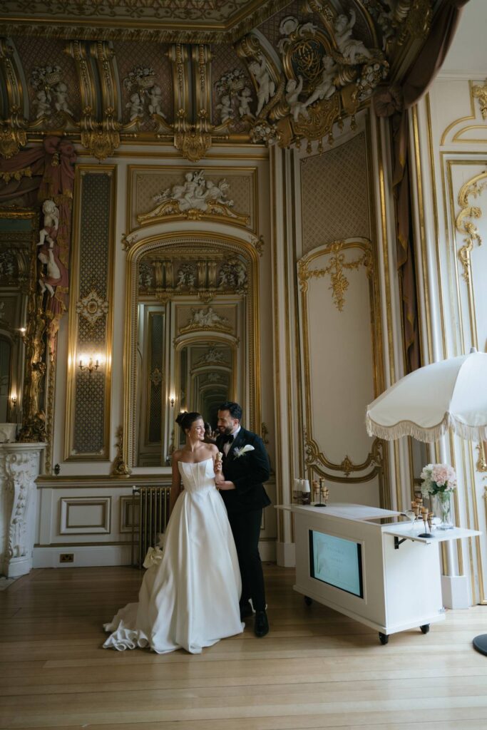 Luxury Green & White Wedding Inspiration at Harlaxton Manor