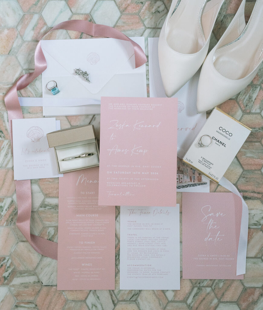 Personalised Place Setting Napkins for Zuska & Amos' Beautiful Wedding