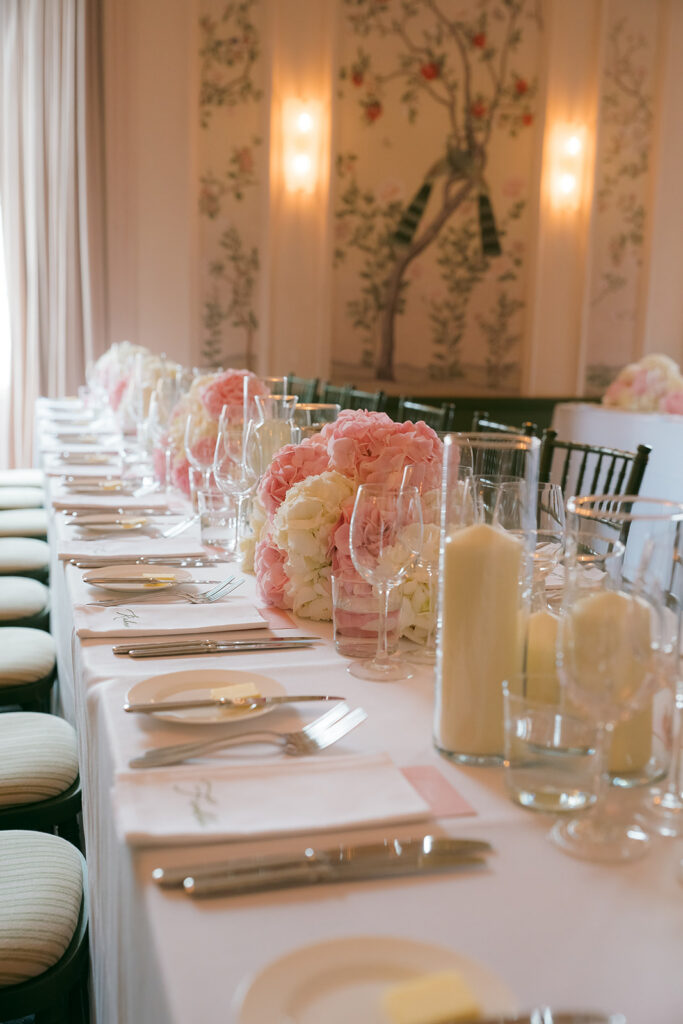 Personalised Place Setting Napkins for Zuska & Amos' Beautiful Wedding