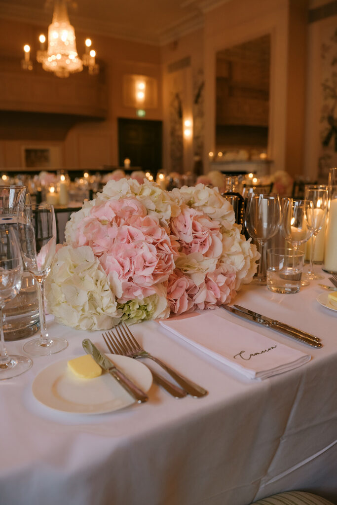 Personalised Place Setting Napkins for Zuska & Amos' Beautiful Wedding