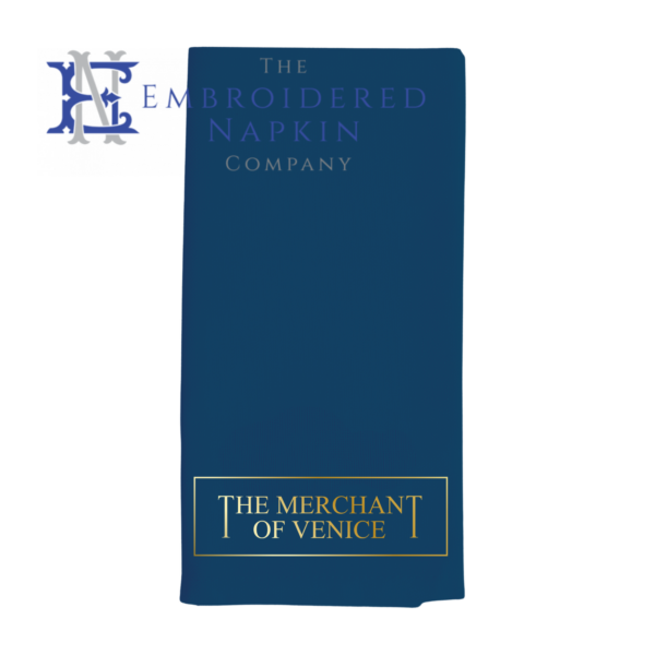 custom navy napkin custom embroidered navy napkin
