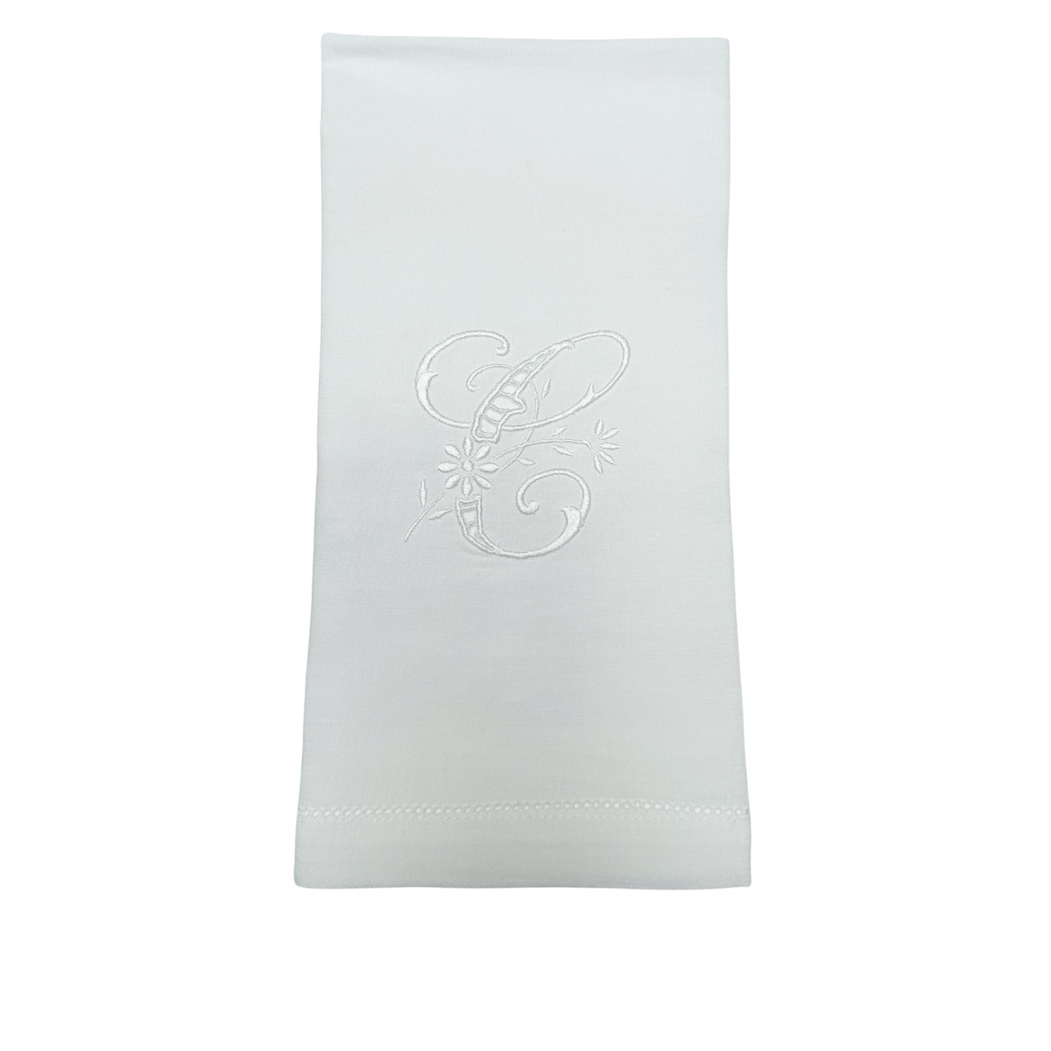 LINEN HEMSTITCH NAPKIN Cutwork Napkins C