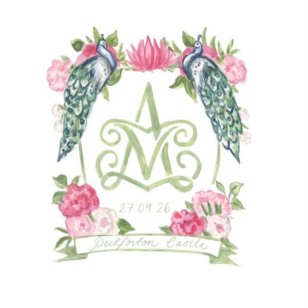 wedding crest napkin