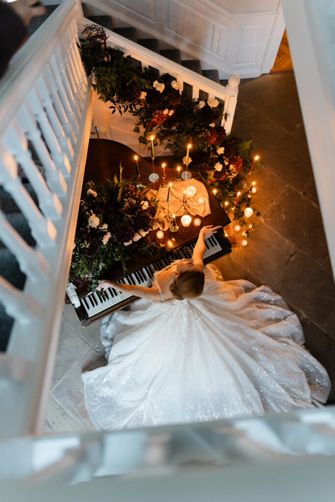 An Elegant Christmas Wedding With Bespoke Monogram Napkins