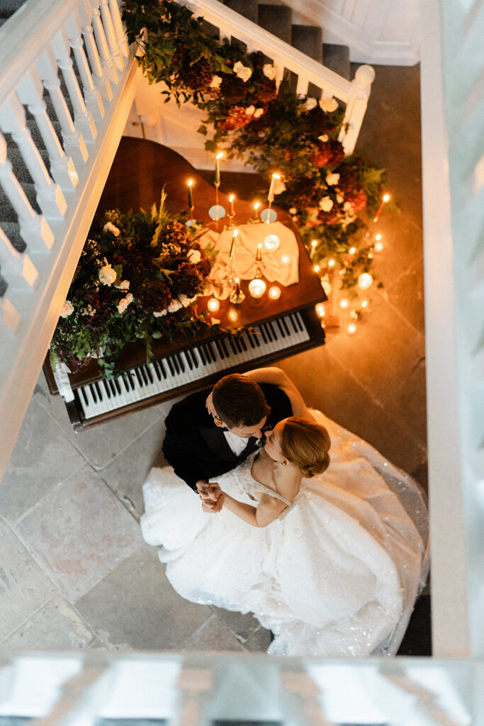 An Elegant Christmas Wedding With Bespoke Monogram Napkins
