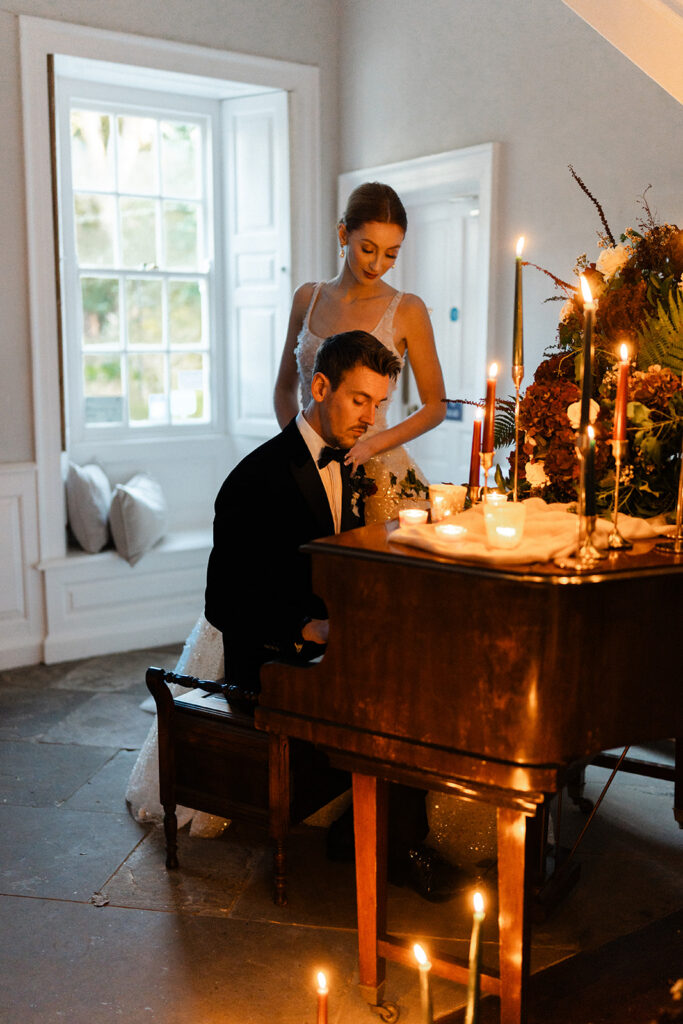 An Elegant Christmas Wedding With Bespoke Monogram Napkins