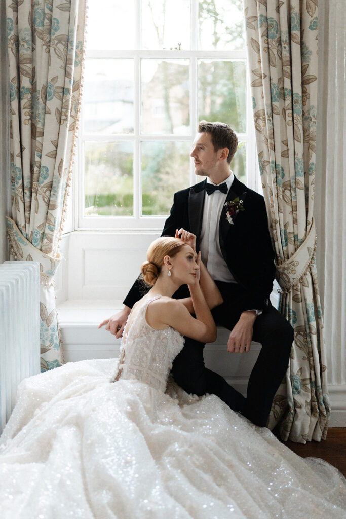 An Elegant Christmas Wedding With Bespoke Monogram Napkins
