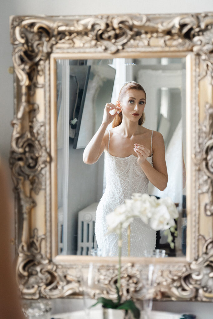 A Modern Christmas Wedding With Bespoke Monogram Napkins